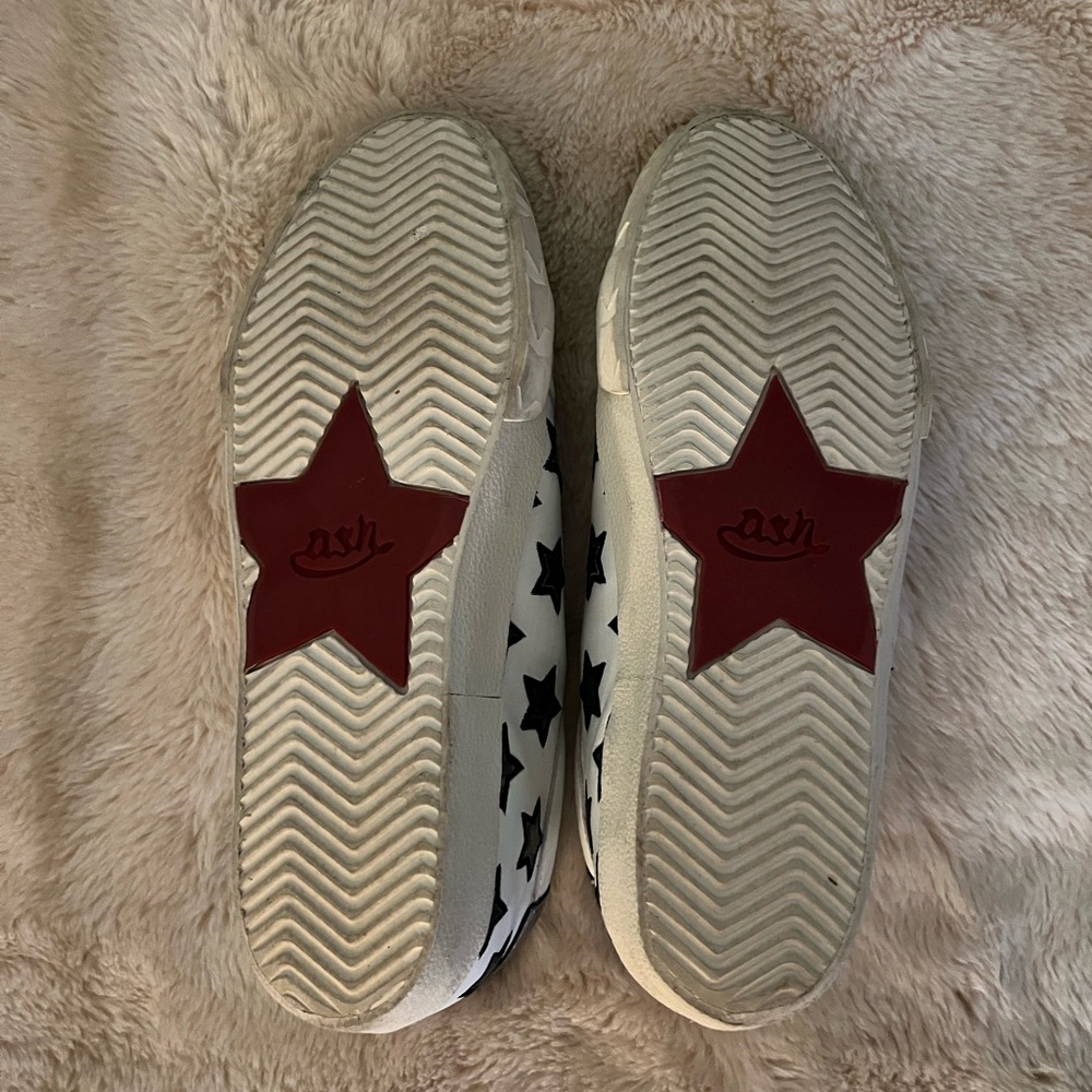 Ash Women’s Star Sneakers Leather New w/Box Sz EU 41M AS-Majestic Navy & White - Picture 8 of 9